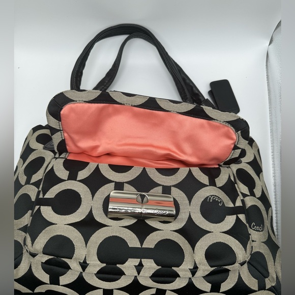 COACH Kristin Op Art Sateen satchel - Picture 12 of 15